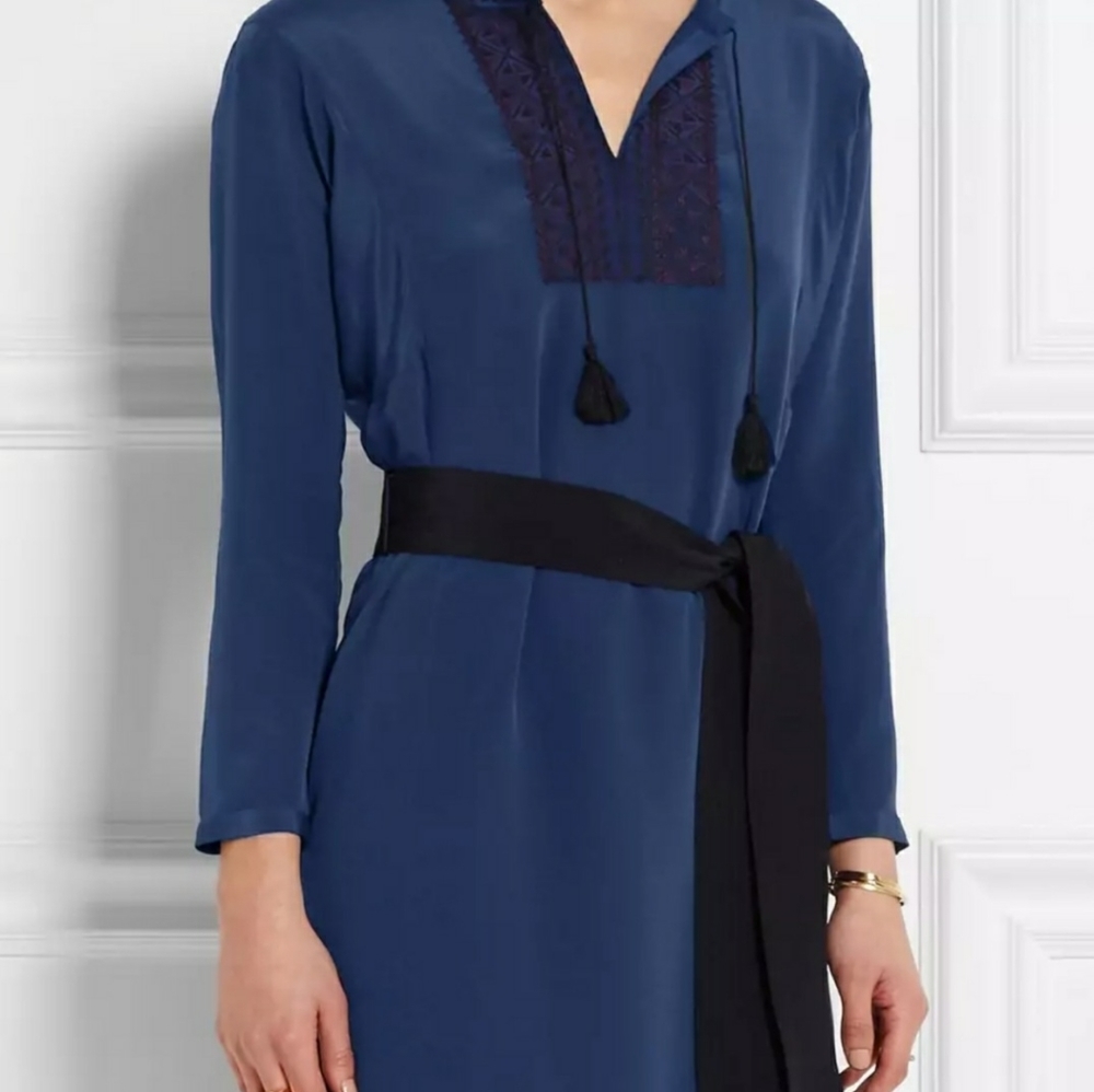 Madewell Navy Blue Popover Cargo Tunic Shift Dress